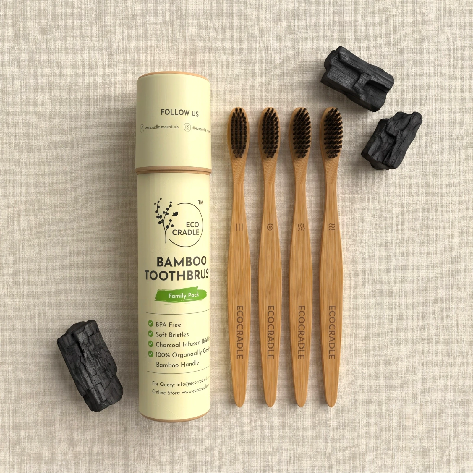 Bamboo Toothbrush Family Pack