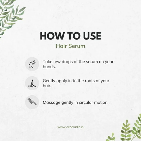 Ecocradle Complete Care Hair Serum How to use
