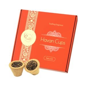 a box with a container of havan cups